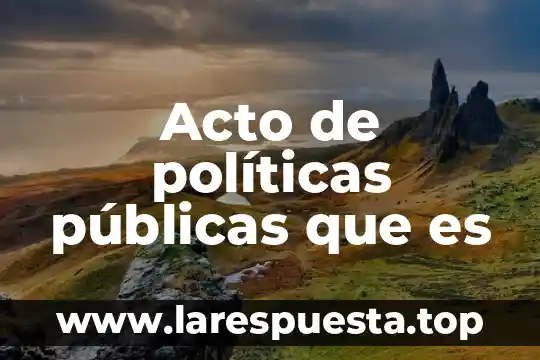 Qué es un regidor de obras públicas 8 Acto de políticas públicas que es
