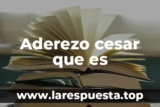 Que es la noxa de una enfermedad 4 Aderezo cesar que es