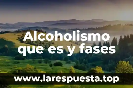 Diagrama de fases binario que es 4 Alcoholismo que es y fases
