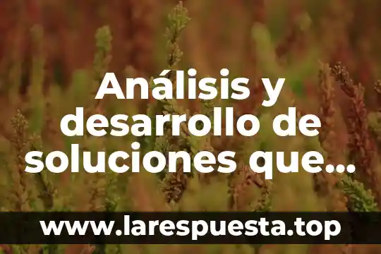 Qué es la contaminación del agua causas consecuencias y soluciones 7 Análisis y desarrollo de soluciones que es