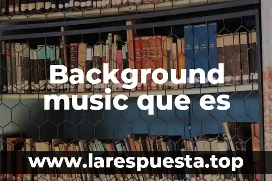 Que es country music 7 Background music que es