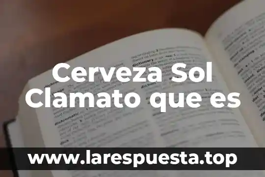 Qué es el gel y el sol sodre las mezclaz 7 Cerveza Sol Clamato que es