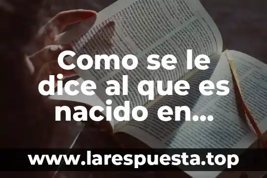Como se le dice al que es nacido en mexico