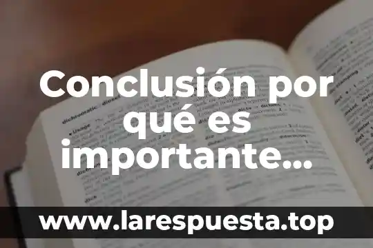 Por que es importante la identidad 7 Conclusión por qué es importante evitar drogas en la adolescencia