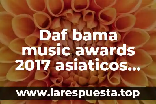 Que es country music 8 Daf bama music awards 2017 asiaticos que es