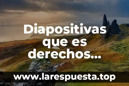 Diapositivas que es derechos humanos