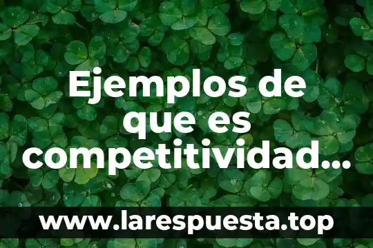 Ejemplos de que es competitividad individualidad y volatilidad de paradigmas