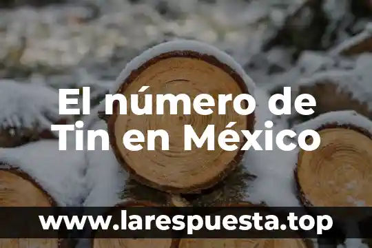 El número de Tin en México