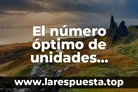 Que es unidades de longitud de fisica 8 El número óptimo de unidades agotadas déficit que es yahoo