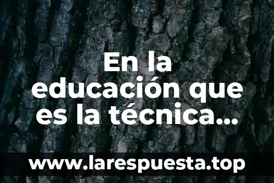 En la educación que es la técnica demostrativa