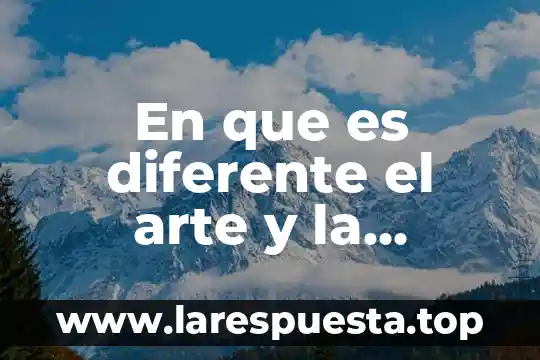 En que es diferente el arte y la belleza