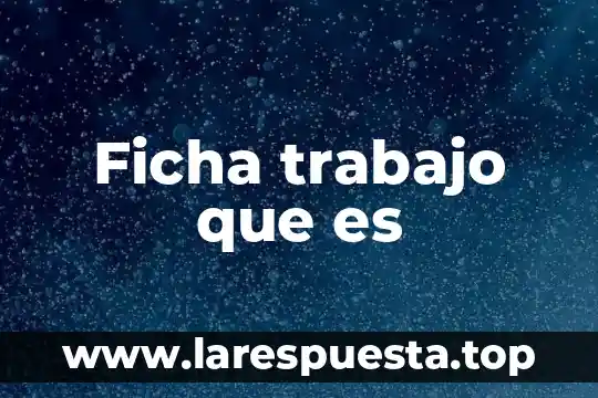 Que es la ficha datos en excel datos 8 Ficha trabajo que es