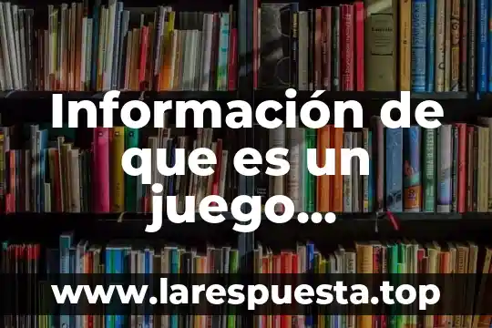 Información de que es un juego geométrico