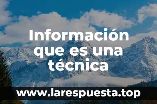 Que es la tecnica de turbidimetria 3 Información que es una técnica