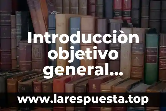 Introducciòn objetivo general objetivo particular hipòtesis mètodo que es
