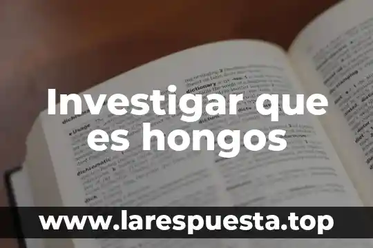 Investigar que es la arapa 4 Investigar que es hongos