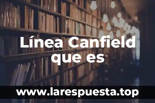 Que es aplicaciones en línea 5 Línea Canfield que es