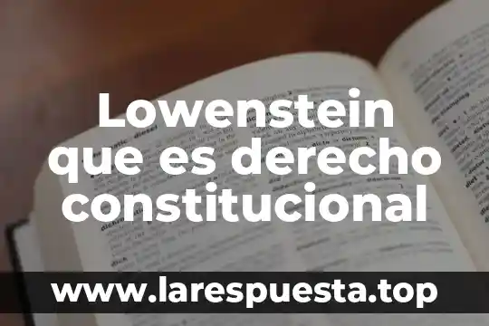 Qué es el seudónimo en derecho 6 Lowenstein que es derecho constitucional
