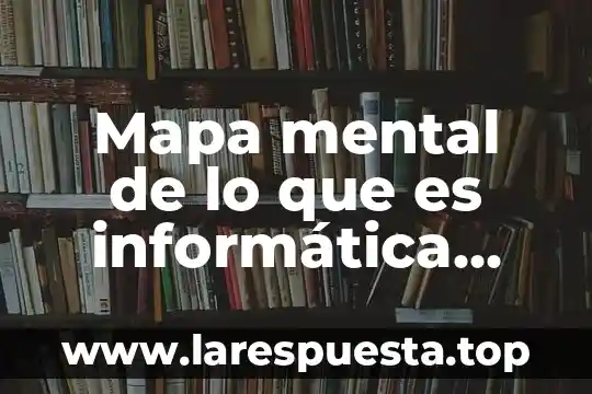 Mapa mental de lo que es informática secundaria