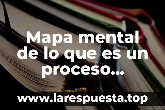 Mapa mental de lo que es un proceso productivo