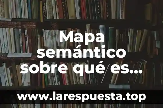 Que es el desarrollo semantico 3 Mapa semántico sobre qué es internet