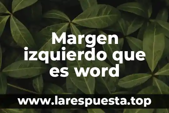 Que es la microplaneación en la educación 4 Margen izquierdo que es word