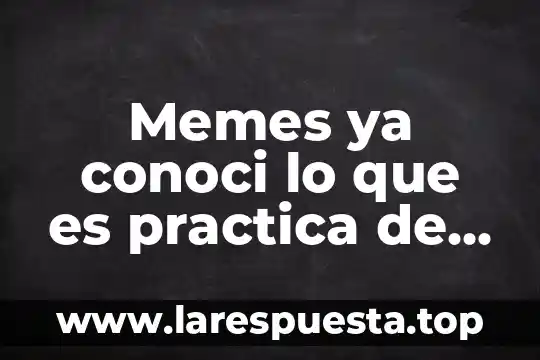 Que es la practica educativa segun van manem 8 Memes ya conoci lo que es practica de campo