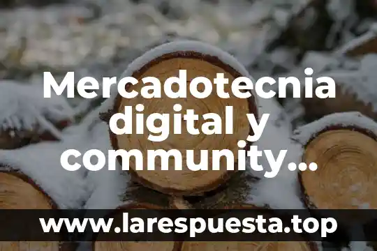 Mercadotecnia electronica que es 5 Mercadotecnia digital y community manager que es