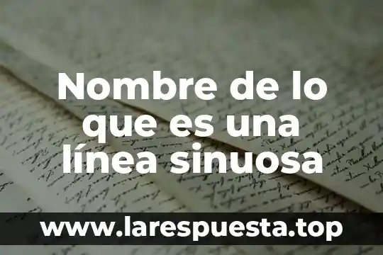Nombre de lo que es una línea sinuosa