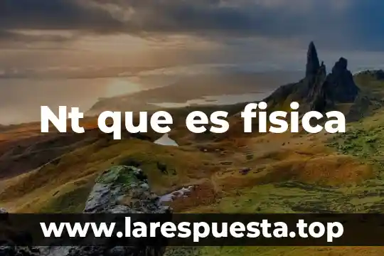 Que es la conduccio en fisica 6 Nt que es fisica