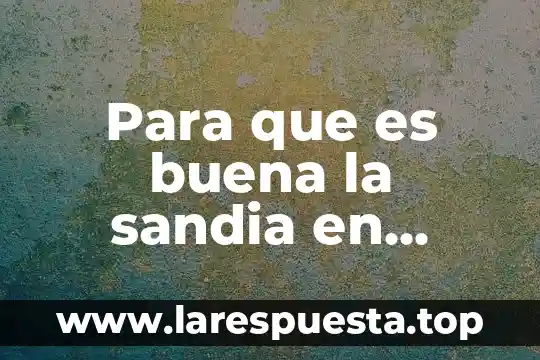 Para que es bueno el jengibre en ayunas 5 Para que es buena la sandia en ayunas