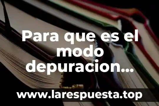 Para que es el modo depuracion usb android