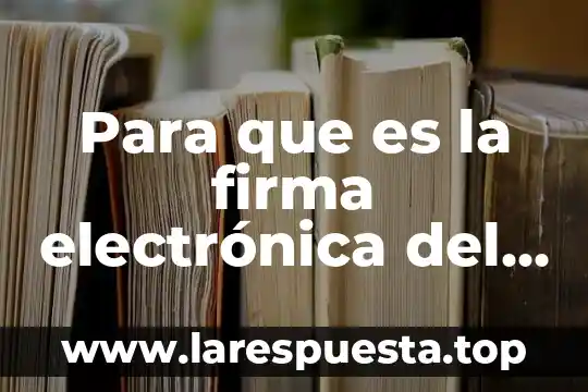 Que es documentos relacionados en sat 5 Para que es la firma electrónica del sat