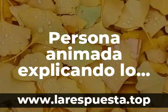 Persona animada explicando lo que es la inclusión