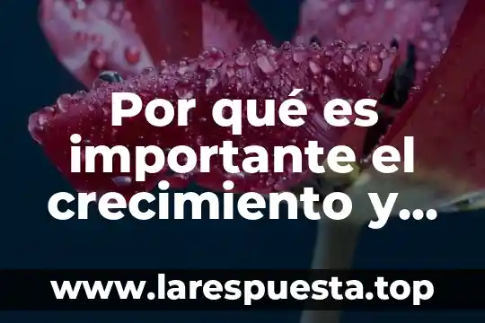 Por qué es importante el crecimiento y desarrollo humano local