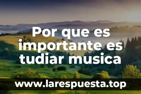 Que es instrumentos de control y consulta archivística 5 Por que es importante es tudiar musica