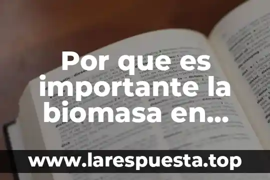 Por que es importante la biomasa en suesia
