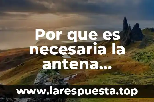 Por que es necesaria la antena parabólica tenga esa forma