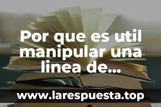 Que es proceso en linea 3 Por que es util manipular una linea de comando