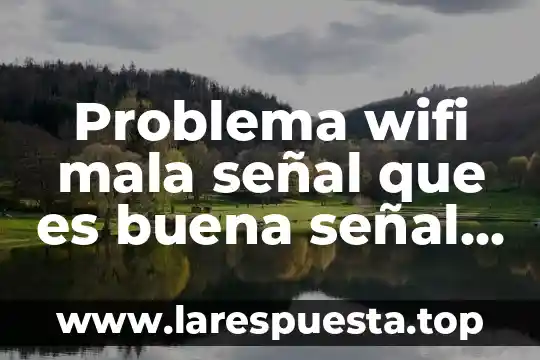 Que es democracia representativa caracteristicas 3 Problema wifi mala señal que es buena señal solucion