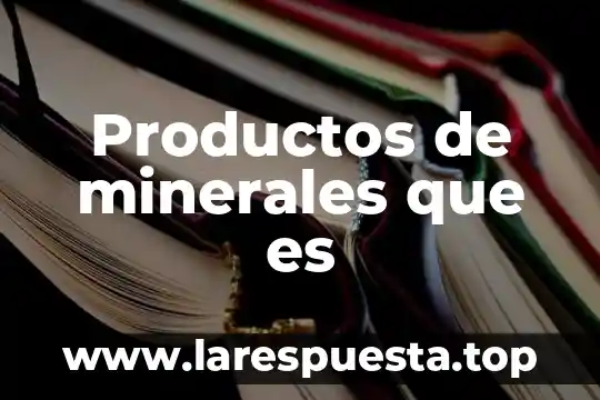 Por que es deñino utilizar productos en aerosol 7 Productos de minerales que es