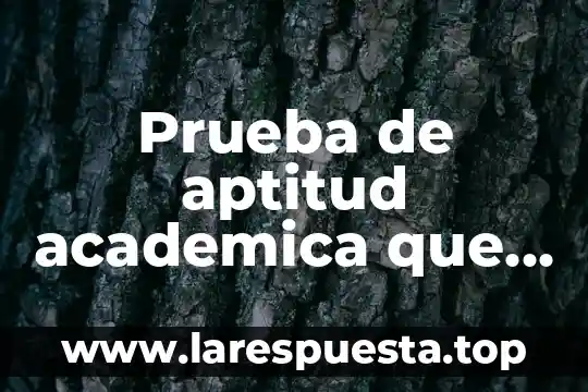Que es aptitud y actitud libro 3 Prueba de aptitud academica que es