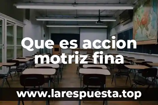 Qué es la acción dramaturgica 5 Que es accion motriz fina