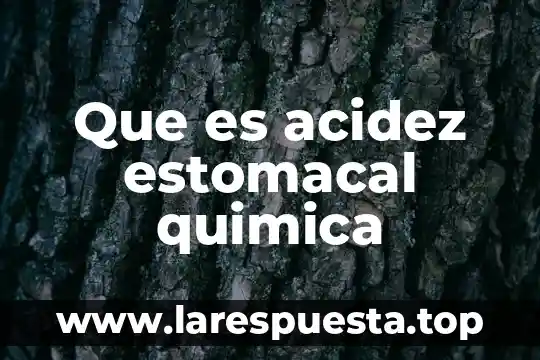 Acidez en el agua que es y su alcalinidad 6 Que es acidez estomacal quimica