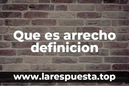 Que es arrecho definicion