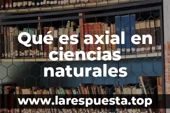 Que es generacion en ciencias naturales 5 Qué es axial en ciencias naturales