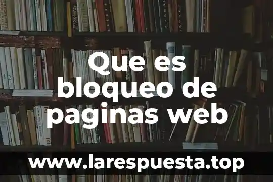 Que es paginas mas vistas de la computadora 5 Que es bloqueo de paginas web