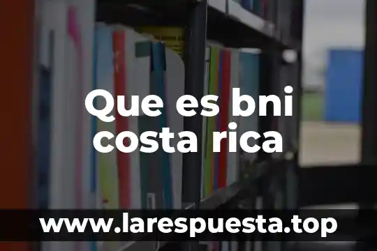 Costa cayo que es 3 Que es bni costa rica