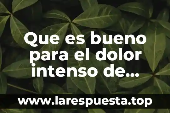 Que es bueno para el dolor muscular en la espalda 8 Que es bueno para el dolor intenso de estomago