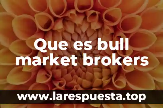 Urban Market que es 7 Que es bull market brokers